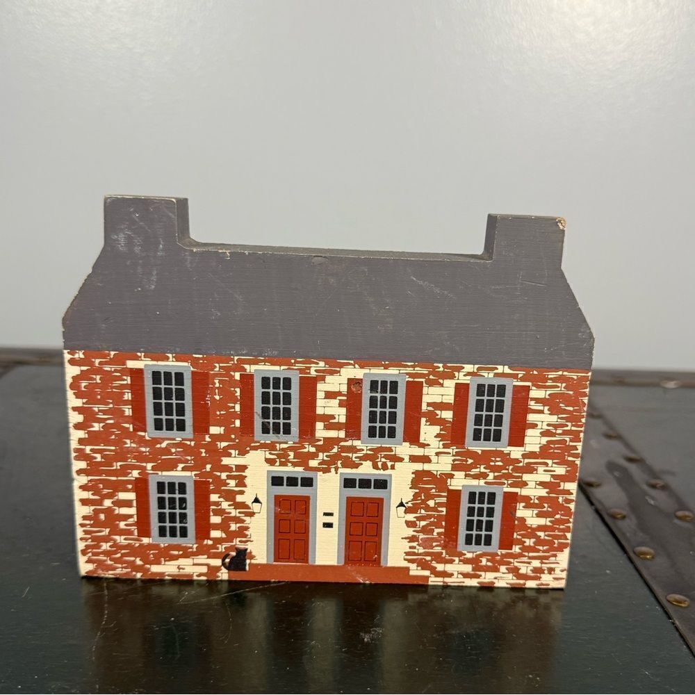 Vintage John Belville House Wood Model Centerville Ohio Folk Art OH Folk Art